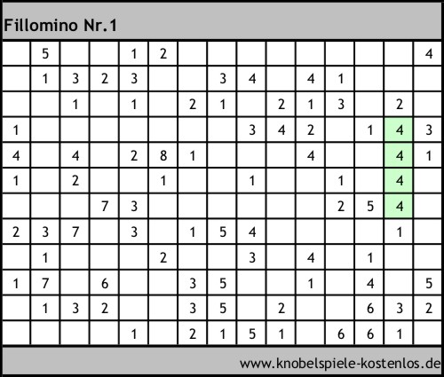 Fillomino kostenlos