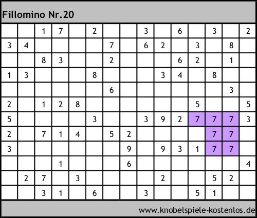 Fillomino kostenlos