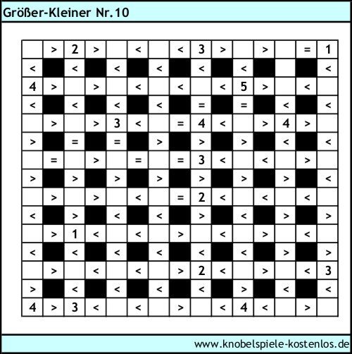 Größer-Kleiner kostenlos