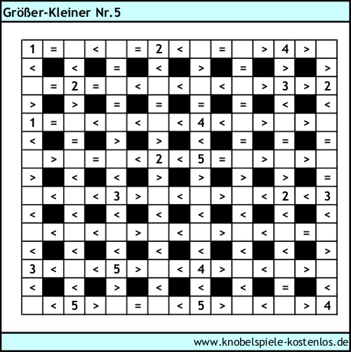 Größer-Kleiner kostenlos