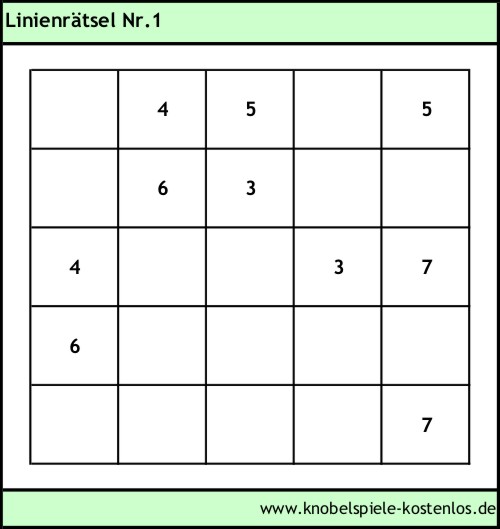 Linienrätsel kostenlos