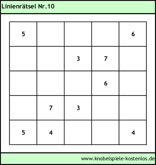 Linienrätsel kostenlos