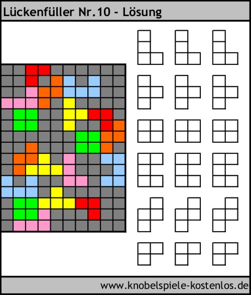Lösung Knobelspiel Lückenfüller