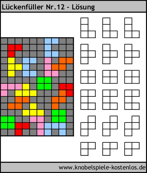 Lösung Knobelspiel Lückenfüller