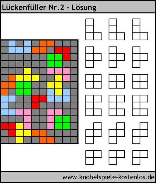 Lösung Knobelspiel Lückenfüller