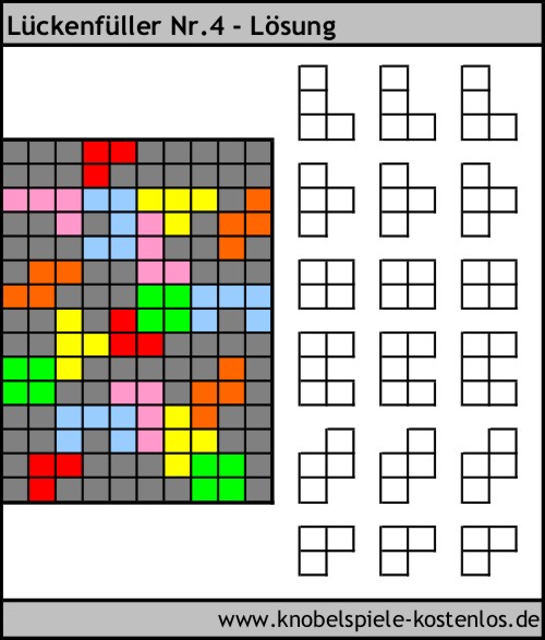 Lösung Knobelspiel Lückenfüller