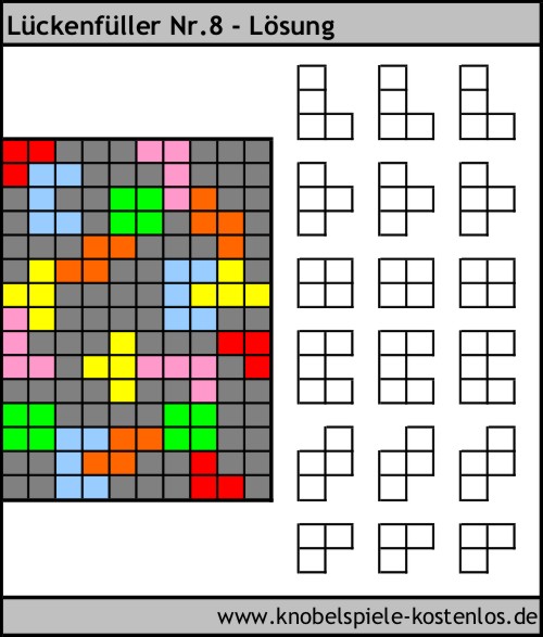 Lösung Knobelspiel Lückenfüller
