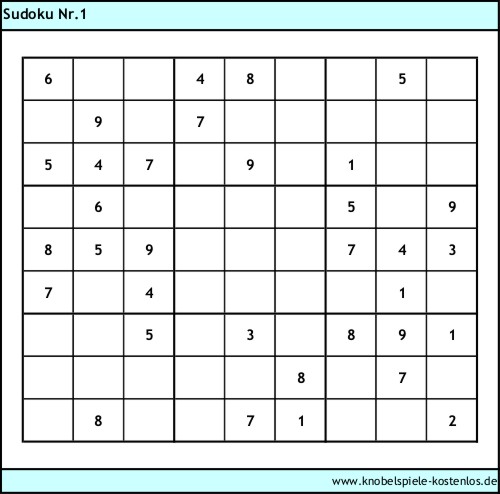 Sudoku kostenlos