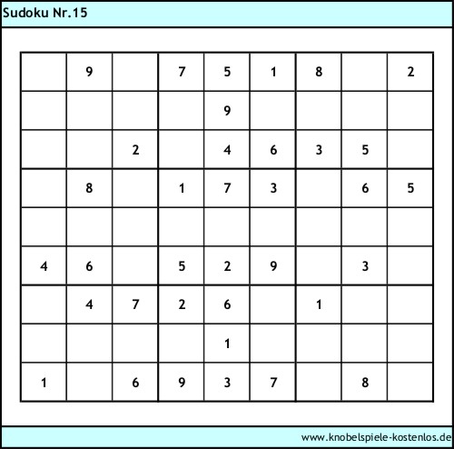 Sudoku kostenlos