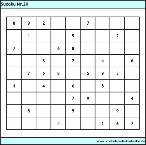Sudoku kostenlos