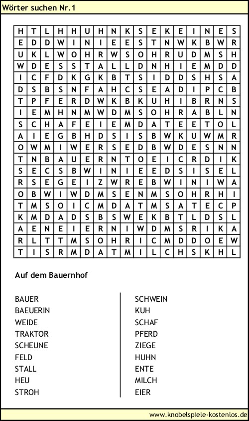 Wörter suchen kostenlos